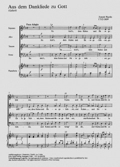 Aus dem Dankliede zu Gott (Joseph Haydn) 