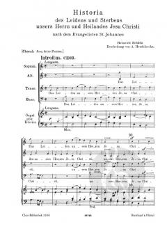 Johannes-Passion SWV 481 von Heinrich Schütz 