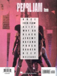 Pearl Jam Ten With Notes & Tablature 