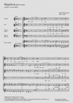 Magnificat primo tuono à 4 voci (Claudio Monteverdi) 