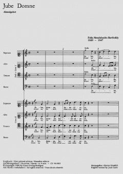 Jube Domne (Felix Mendelssohn Bartholdy) 
