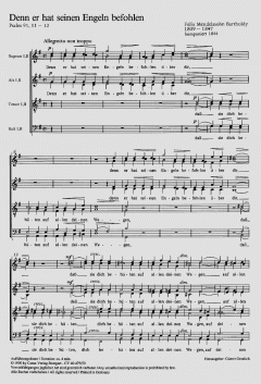 Mendelssohn: Neun Psalmen und das Cantique (Felix Mendelssohn Bartholdy) 