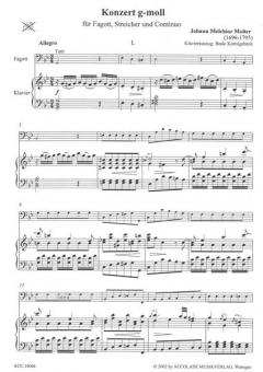 Fagottkonzert g-moll von Johann Melchior Molter im Alle Noten Shop kaufen
