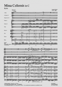 Missa Cellensis (Mariazeller-Messe) Hob. XXII:8 von Joseph Haydn (Download) 