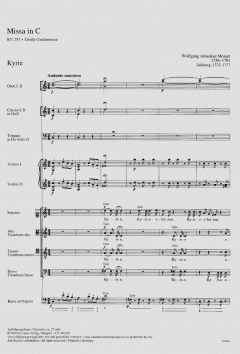 Missa in C-Dur KV257 (W.A. Mozart) 
