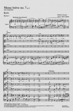Messe brève no. 7 aux chapelles von Charles Gounod (Download) 