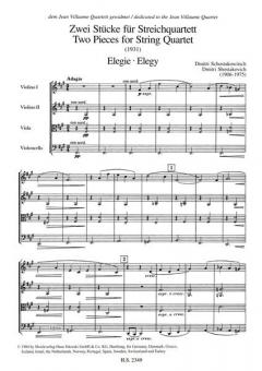 Adagio und Allegro von Dmitri Schostakowitsch für Streichquartett im Alle Noten Shop kaufen