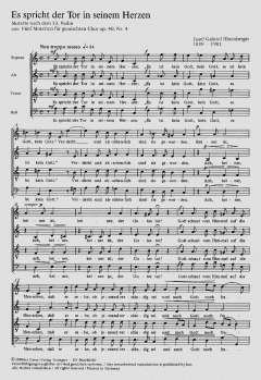 Es spricht der Tor in seinem Herzen (Joseph Gabriel Rheinberger) 