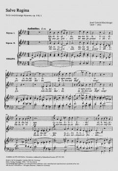 Salve Regina (Sei uns gegrüßet, o Königin) (Joseph Gabriel Rheinberger) 
