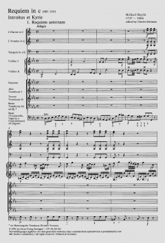 Requiem in c-Moll MH155 (Johann Michael Haydn) 
