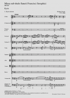 Missa sub titulo Sancti Francisci Seraphici (Johann Michael Haydn) 