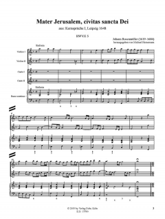 Mater Jerusalem, civitas sancta Dei von Johann Rosenmüller 