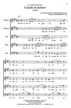 Gaude et laetare von Jan Sweelink 