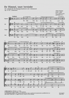 Ihr Himmel tauet hernieder; Amen (Albert Becker) 