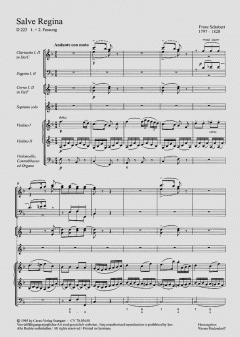Salve Regina in F-Dur D223 von Franz Schubert 