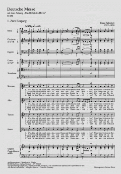 Deutsche Messe von Franz Schubert (Download) 