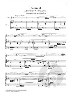 Oboenkonzert D-dur von Richard Strauss im Alle Noten Shop kaufen