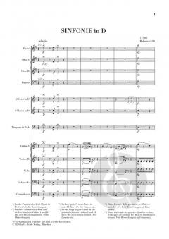 Sinfonie D-dur Hob. I:93 von Joseph Haydn 