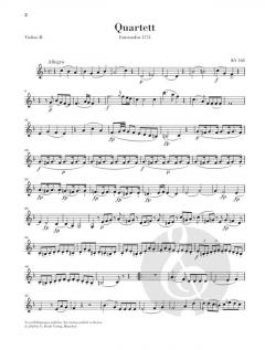 Streichquartette 2: Frühe Wiener Quartette von Wolfgang Amadeus Mozart im Alle Noten Shop kaufen (Stimmensatz)