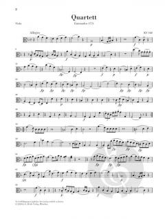 Streichquartette 2: Frühe Wiener Quartette von Wolfgang Amadeus Mozart im Alle Noten Shop kaufen (Stimmensatz)