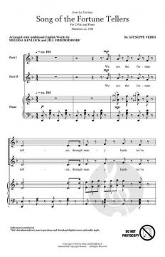 Song Of The Fortune Tellers von Giuseppe Verdi 