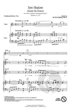 Sim Shalom von Ruth Morris Gray (Download) 