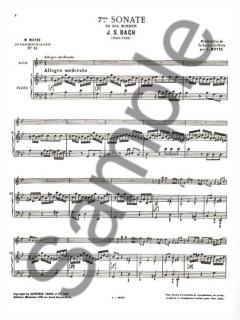 Sonate No. 7 (Sol Mineur) von Johann Sebastian Bach 
