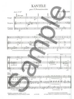 Gerard Berlioz: Kantele für 3 Percussionisten im Alle Noten Shop kaufen