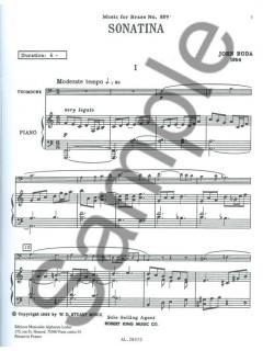 Sonata von John Boda für Posaune und Klavier im Alle Noten Shop kaufen