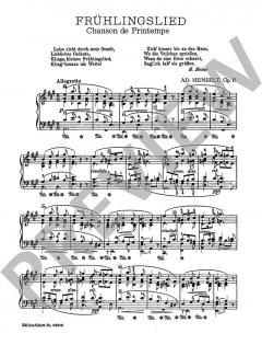 Frühlingslied op. 15 von Adolph Henselt (Download) 
