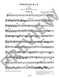 Streichersonate Nr. 2 in e-moll von Johann Rosenmüller (Download) im Alle Noten Shop kaufen (Einzelstimme)