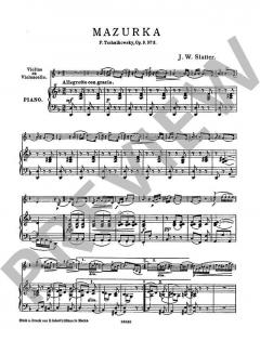 Mazurka op. 9 No. 3 von Peter Iljitsch Tschaikowsky 