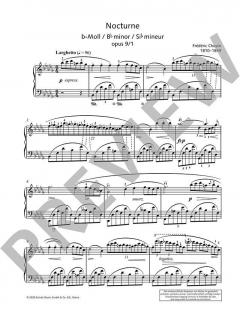 10 ausgewählte Nocturnes von Frédéric Chopin 