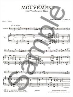 Mouvement von Jean-Michel Defaye für Posaune und Klavier im Alle Noten Shop kaufen