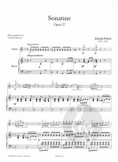 Sonatine d-moll op. 27 von Zdenék Fibich 