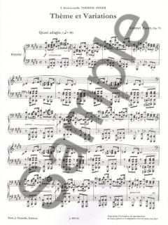 Thème et Variations Op. 73 von Gabriel Fauré 