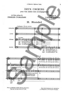 2 Choeurs sur 2 Poemes de Charles d'Orléans No. 2 (Laszlo Lajtha) 