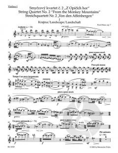 Streichquartett Nr. 2 op. 7 'Aus den Affenbergen' von Pavel Haas im Alle Noten Shop kaufen (Stimmensatz)