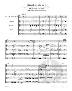 Divertimento in B-Dur KV 287 (271b, 271 H) von Wolfgang Amadeus Mozart 