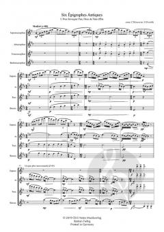 6 Epigraphes Antiques von Claude Debussy 
