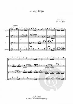 4 Arien aus 'Die Zauberflöte' von Wolfgang Amadeus Mozart 