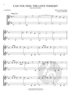 Disney Songs for 2 Clarinets 