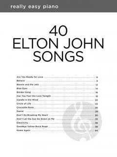 Really Easy Piano: 40 Elton John Songs 
