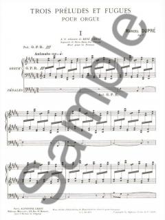3 Preludes et Fugues Op. 7 von Marcel Dupre 