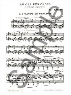 Au Gre Des Ondes von Henri Dutilleux 