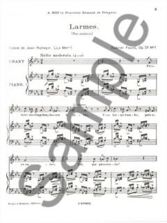 60 Melodies en 3 Volumes Vol. 3 von Gabriel Fauré 