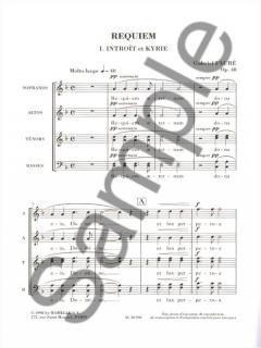 Requiem Op. 48 pour Soli, Choeur et Orchestre (Gabriel Fauré) 