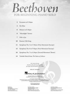 Beethoven for Beginning Piano Solo von Ludwig van Beethoven 