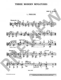 3 Modern Miniatures op. 9 von John William Duarte (Download) 