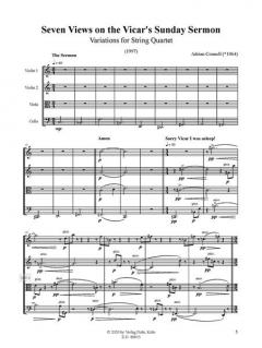 Seven Views on the Vicar's Sunday Sermon von Adrian Connell 